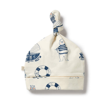 Wilson & Frenchy - Nautical Bear Organic Knot Hat